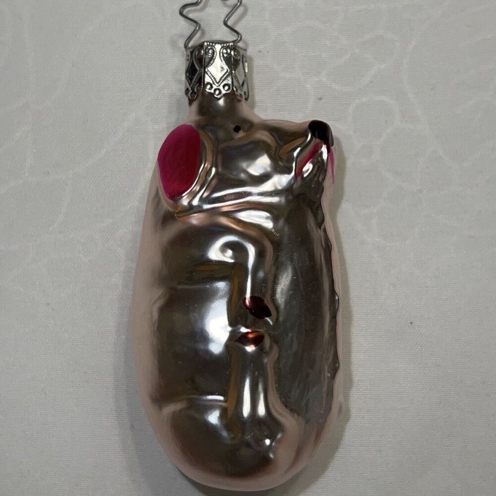 Pig/Dog? Old World Christmas Inge Glass Ornament